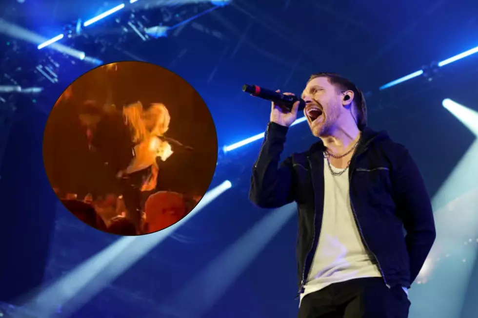 Brent Smith of Shinedown Catches Fire During Grand Rapids Concert