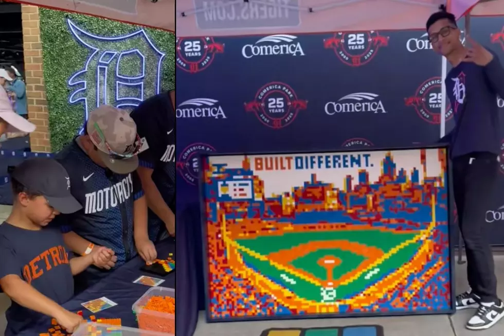Thousands of Fans Helped Create This Comerica Park LEGO Mural
